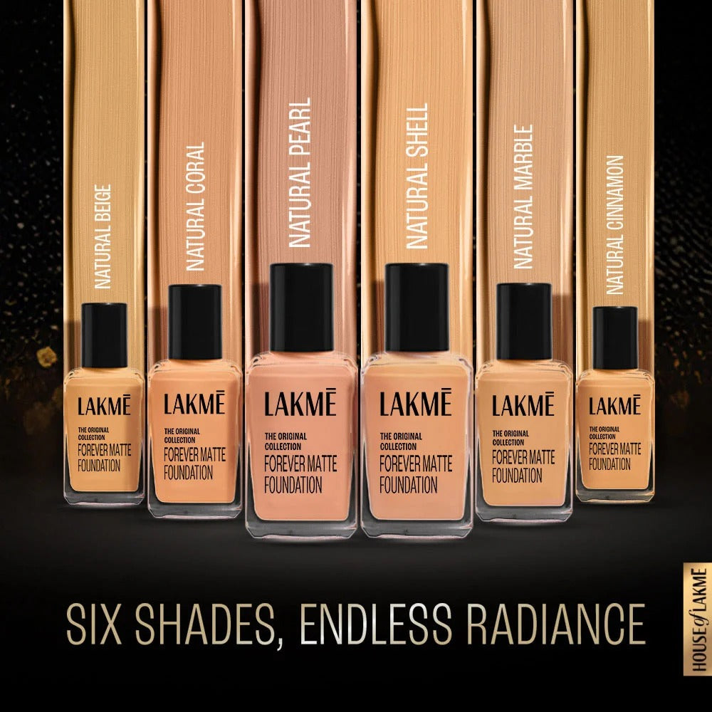 Lakmé Forever Matte Foundation Marble – 27ml Face Makeup