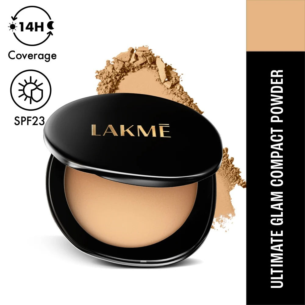 Lakmé Ultimate Glam Compact Powder – Beige, 8g