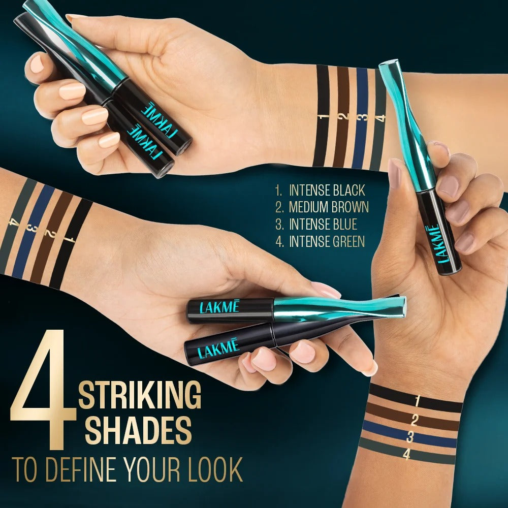 Lakmé 9 to 5 Eyeconic Liquid Eyeliner – Intense Black, 4.5 ml