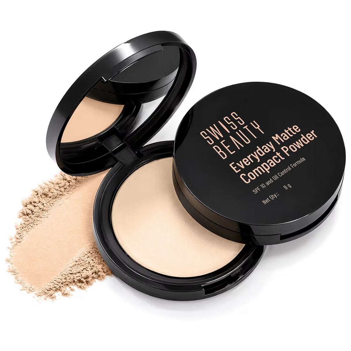 Swiss Beauty Everyday Matte Compact Powder – 4 Honey, 8g