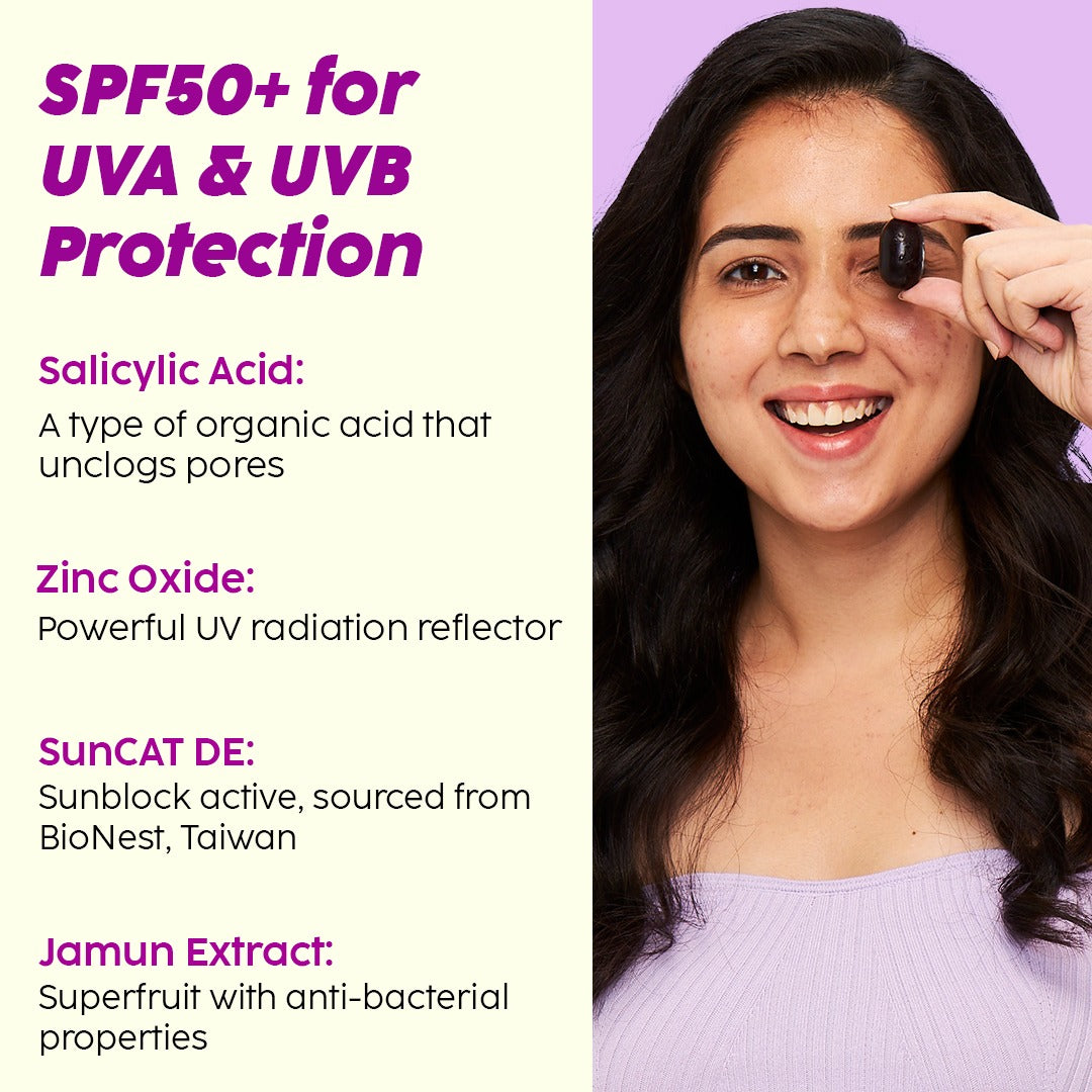Plix Jamun Mattifying Sunscreen SPF 50+ PA+++