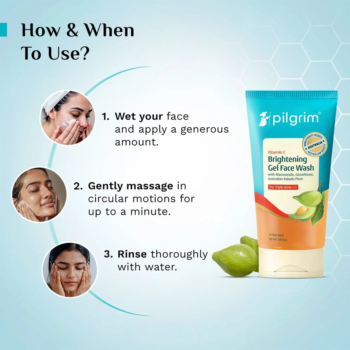 Pilgrim Vitamin C Gel Face Wash
