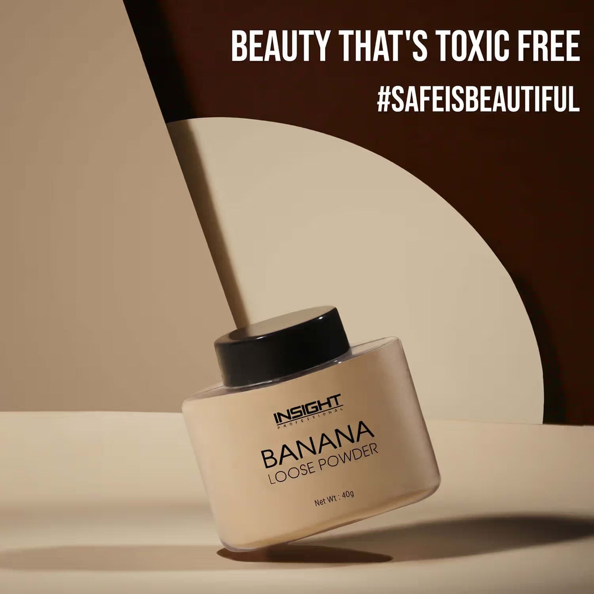 Insight Pro Banana Loose Powder for Makeup Setting & a Smooth-Looking Finish – 35g