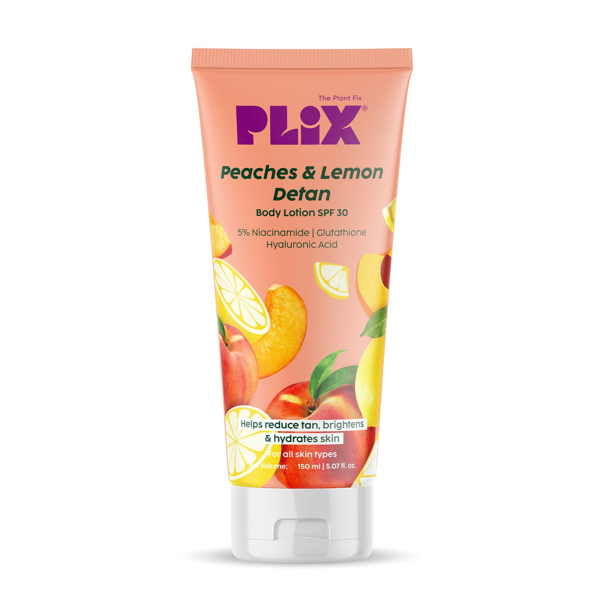 Plix Peaches & Lemon De-Tan Body Lotion SPF 30 – 150ml