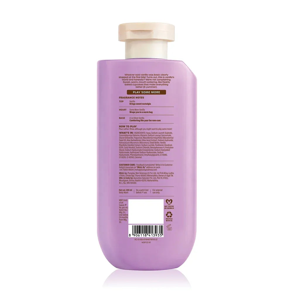 Plum BodyLovin' Vanilla Vibes Body Wash, 240ml