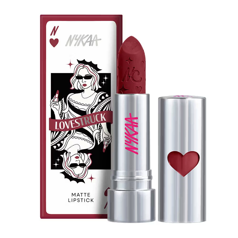 Nykaa Lovestruck Velvet Matte Lipstick – Be Wine, 4g