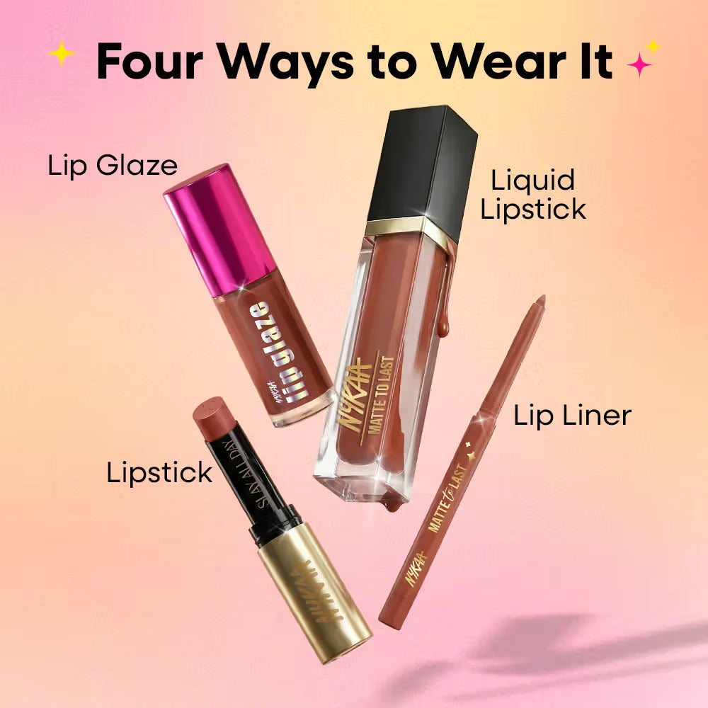 Nykaa Matte To Last Transferproof Liquid Lipstick – Jhumki 14, 6.2ml