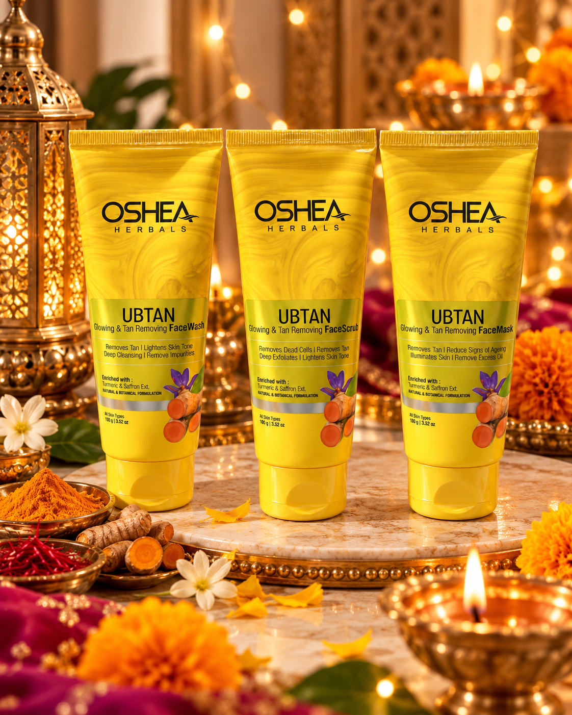 OSHEA Herbals Ubtan Tan-Removal Skincare Combo
