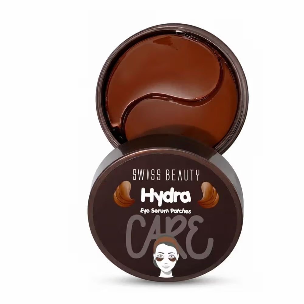 Swiss Beauty Hydra Eye Serum Patches For Dark Circles And Puffiness, Hydrate Skin With Coffee, 60pcs