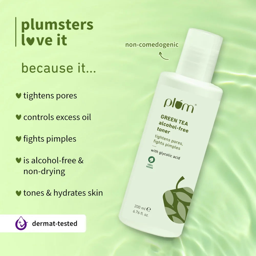 Green Tea Alcohol-Free Facial Toner – 200ml Skin Toner