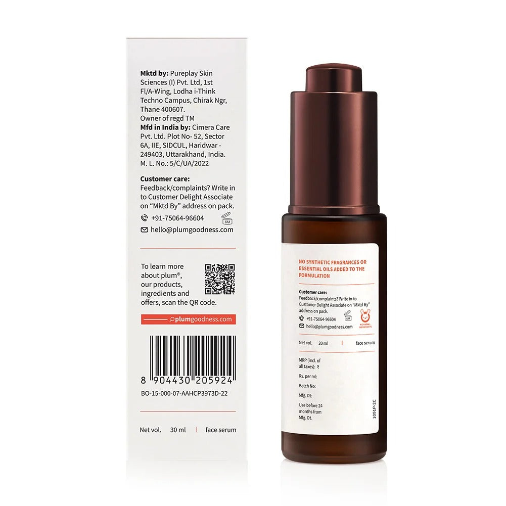 Plum Vitamin C 10% & Calendula Glow Serum – 30ml