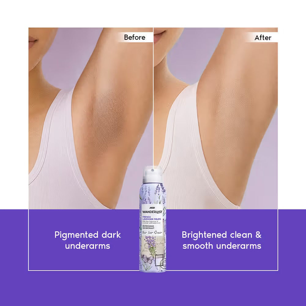 Nykaa Wanderlust Deodorant Spray for Women - French Lavender | 48 Hours Calming Freshness [150ml]