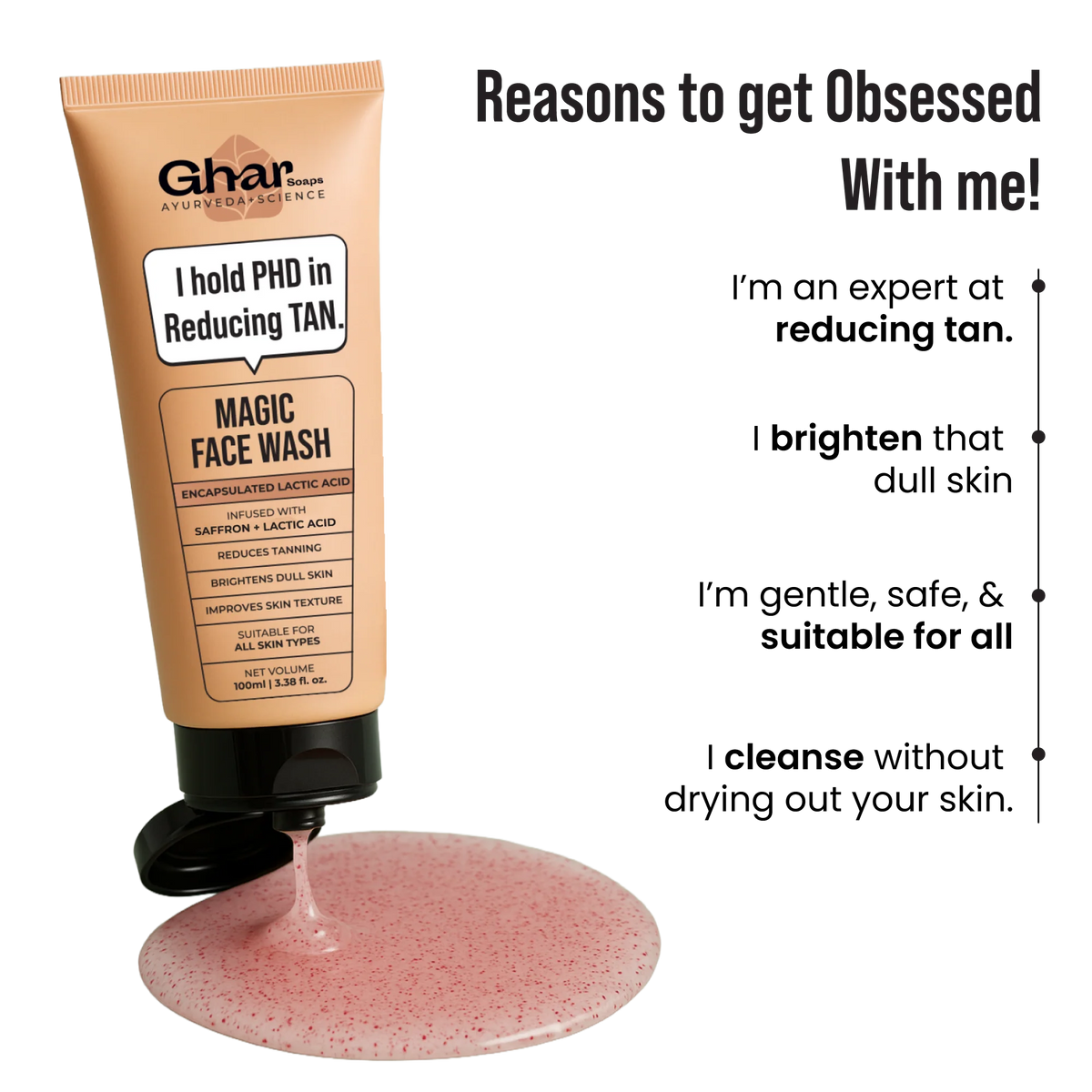 GHAR Magic Face Wash for Everyday Facial Cleansing
