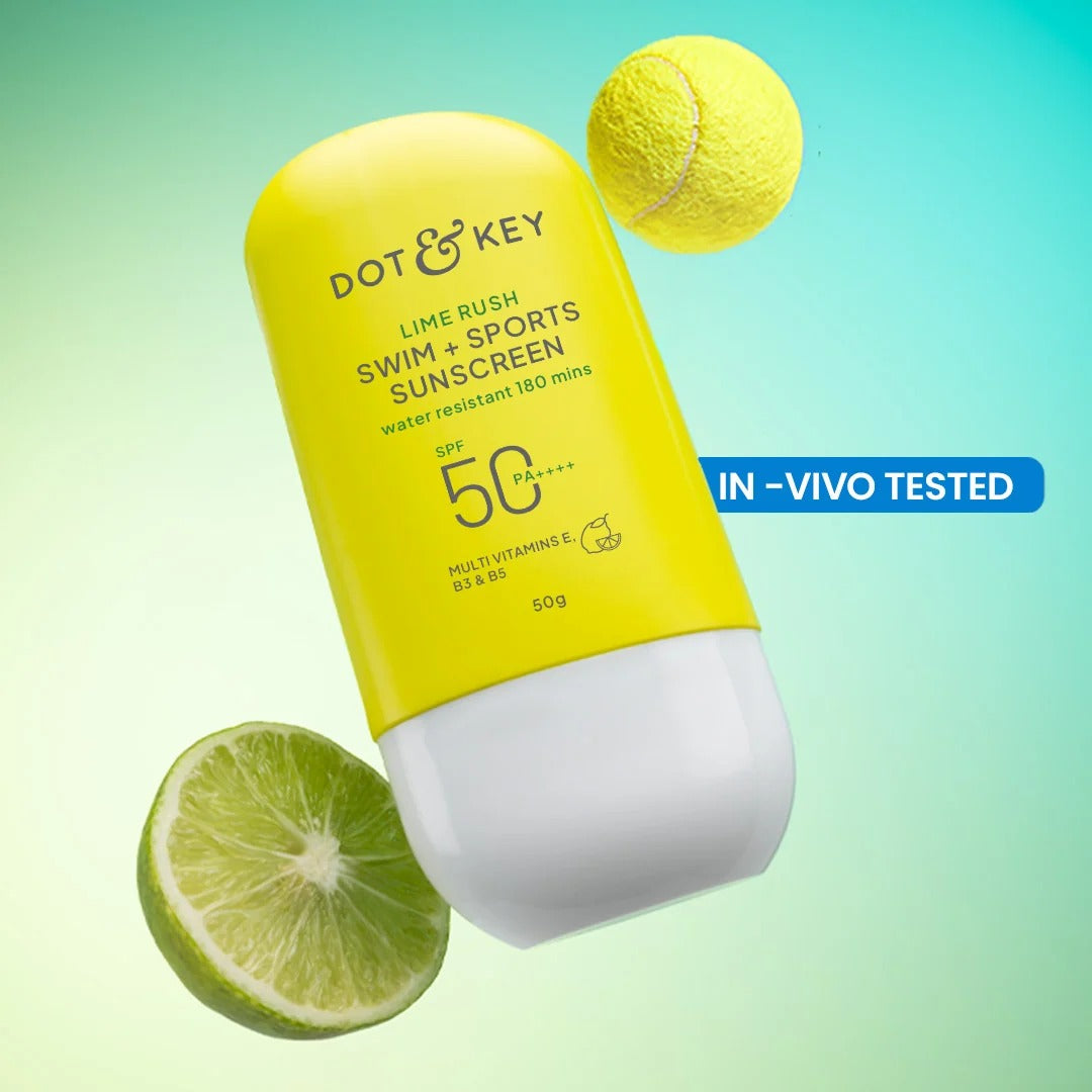 Dot & Key Lime Rush Swim + Sports Sunscreen SPF 50+ PA++++ In-Vivo Tested