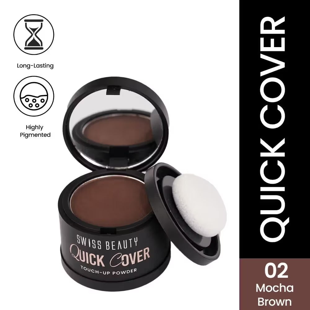 Swiss Beauty Quick Cover Touch-up Powder - Mocha Brown