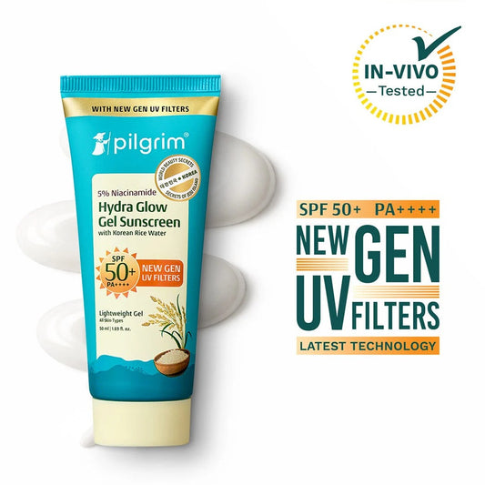 Pilgrim 5% Niacinamide Hydra Glow Gel Sunscreen SPF 50+