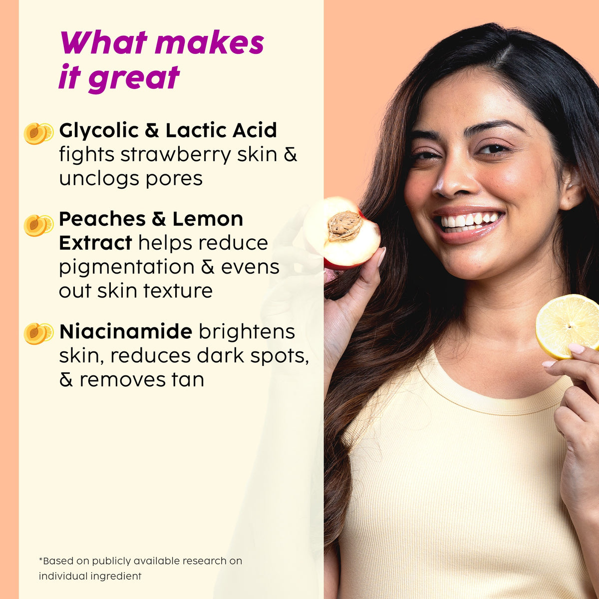 Plix Peaches & Lemon De-Tan Bump Eraser Scrub