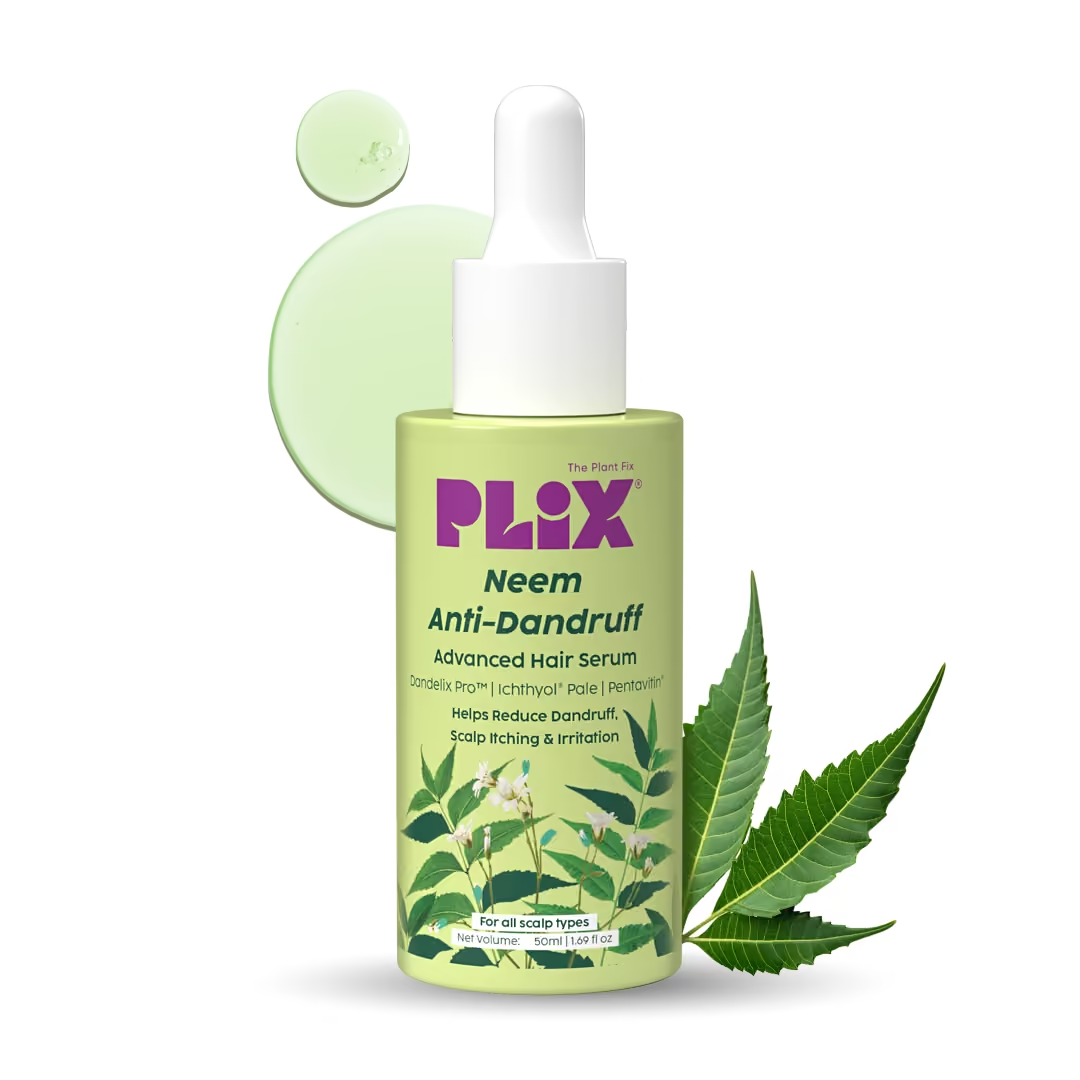 Plix Neem Anti-Dandruff Advanced Hair Serum (Helps Reduce Dandruff, Scalp Itching & Irritation)