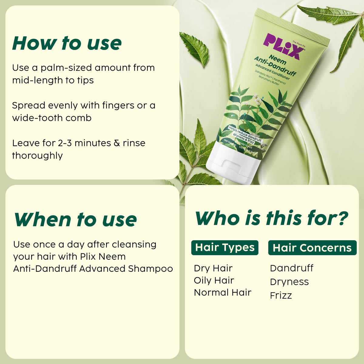 Plix Neem Advanced Anti-Dandruff Conditioner