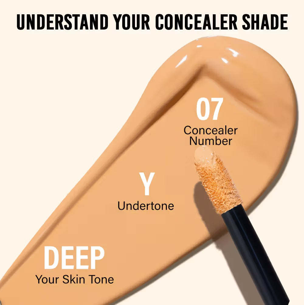 Nykaa Matte To Last Full Coverage Liquid Concealer 07Y Deep, 4.5g