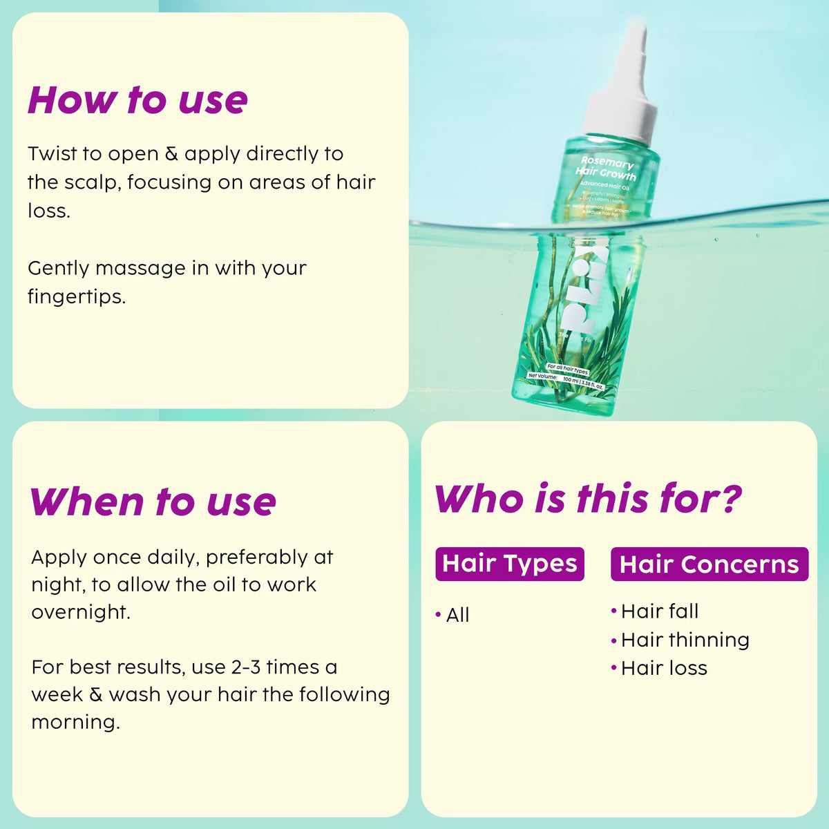 Plix Rosemary Hair Growth Advanced Hair Oil