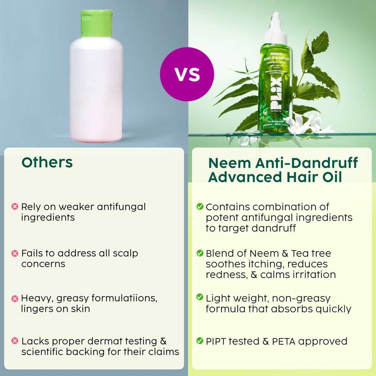 Plix Neem Advanced Anti-Dandruff Hair Oil