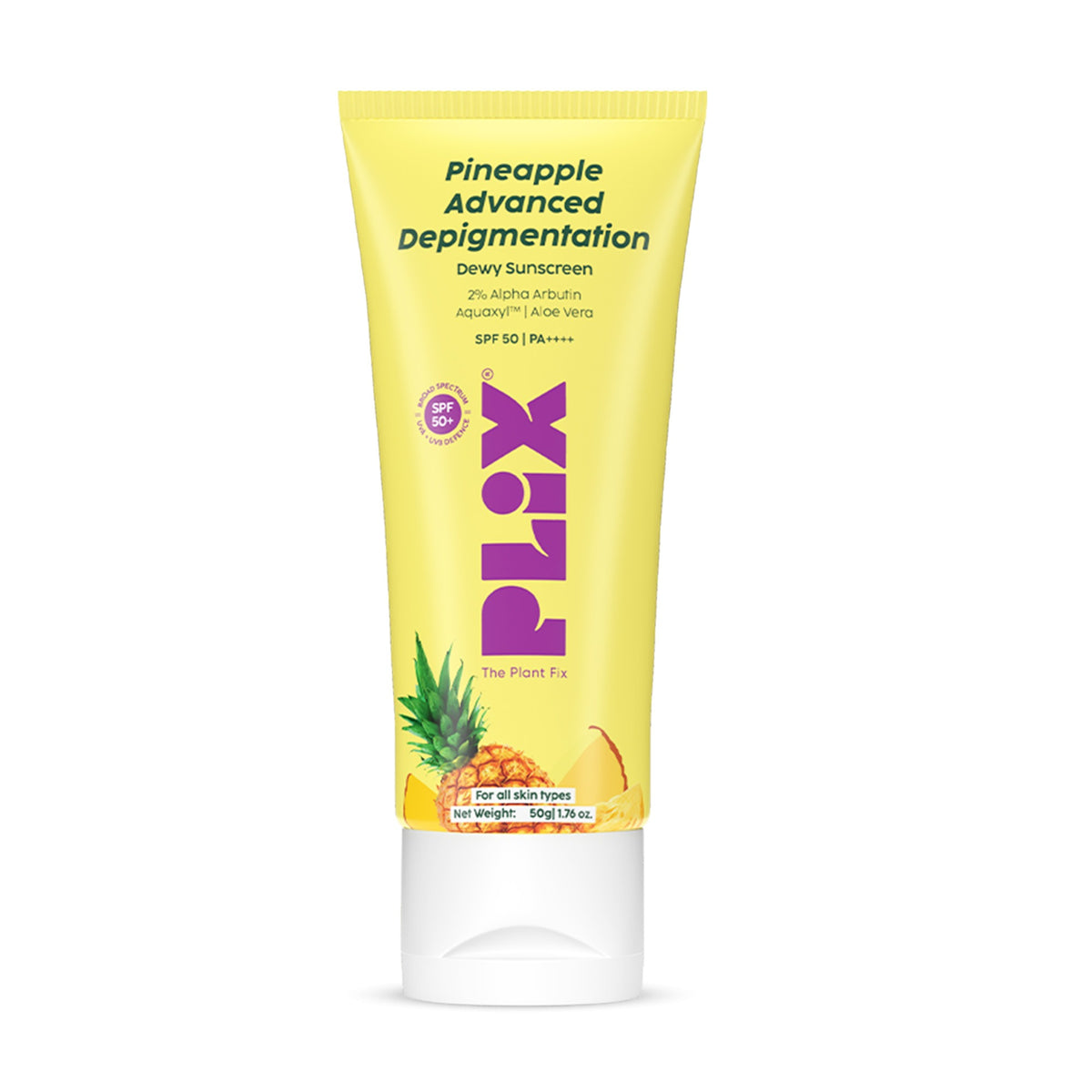 Plix Pineapple Advanced De-Pigmentation Dewy Sunscreen SPF 50 PA++++