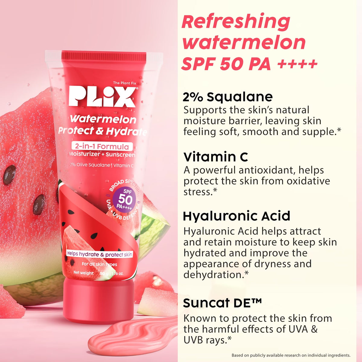 Plix Watermelon 2-in-1 Moisturizer + Sunscreen