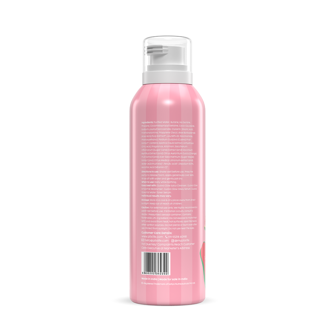 Plix Guava Whipped Mousse Body Wash – 200ml