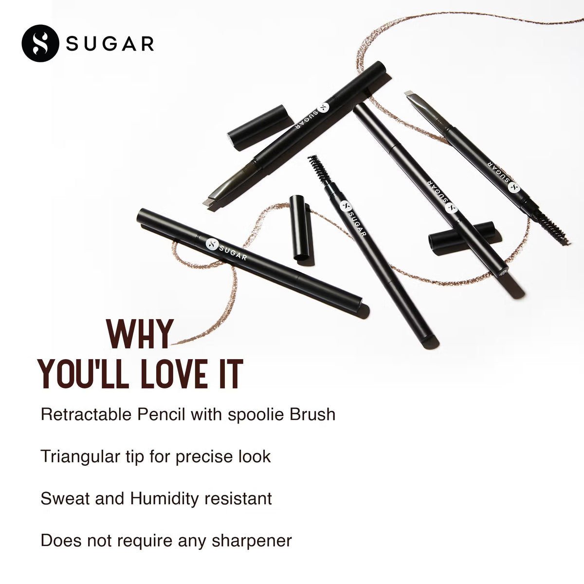 SUGAR Arch Arrival Brow Definer - 01 Jerry Brown (Medium Brown)