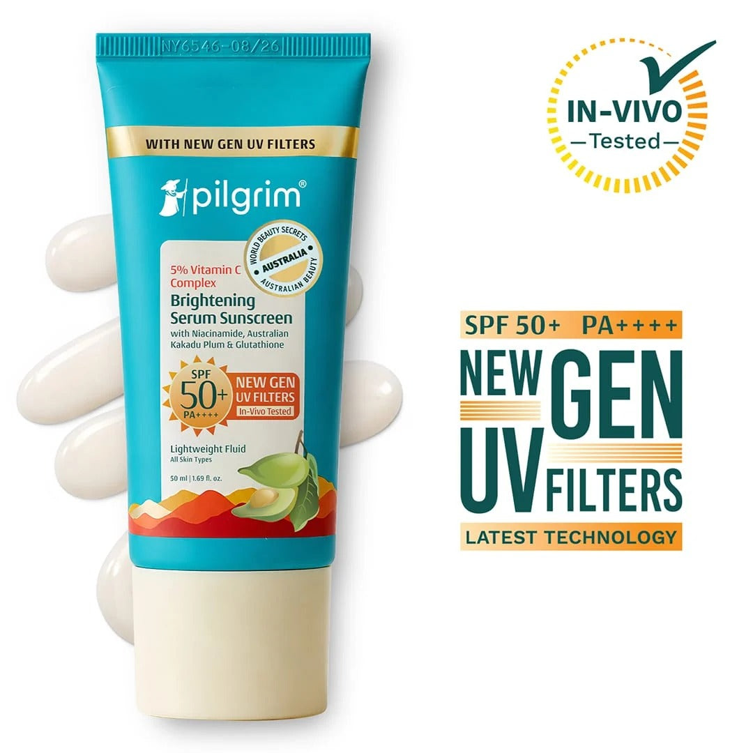 Pilgrim 5% Vitamin C Bright Serum + Sunscreen SPF 50
