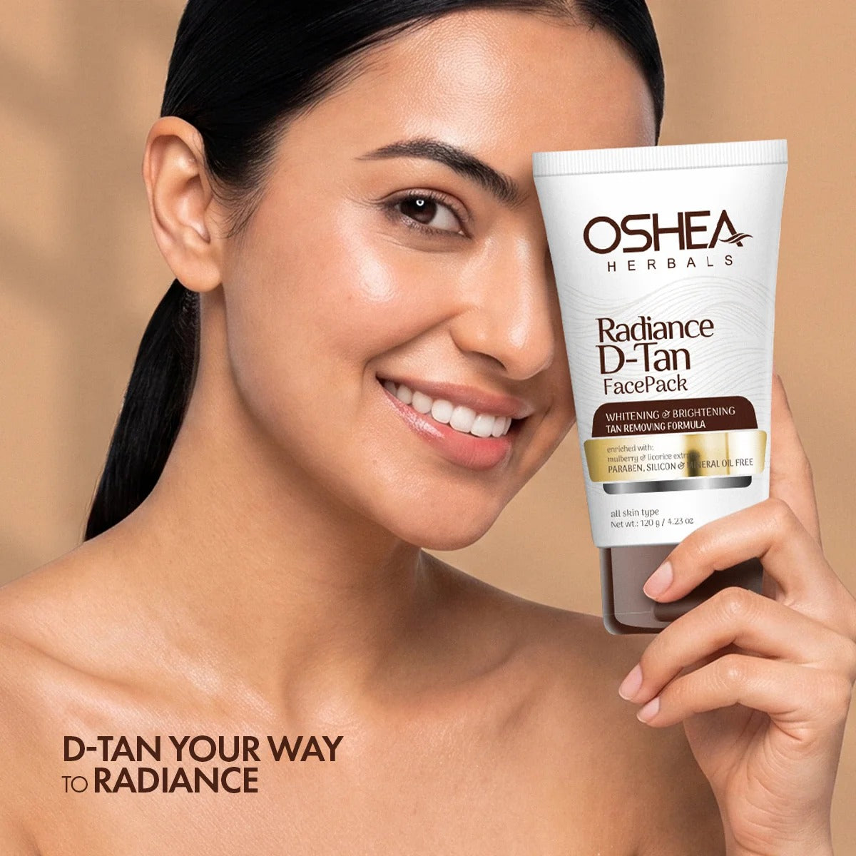 Oshea Radiance D-Tan Face Pack - [120gm]