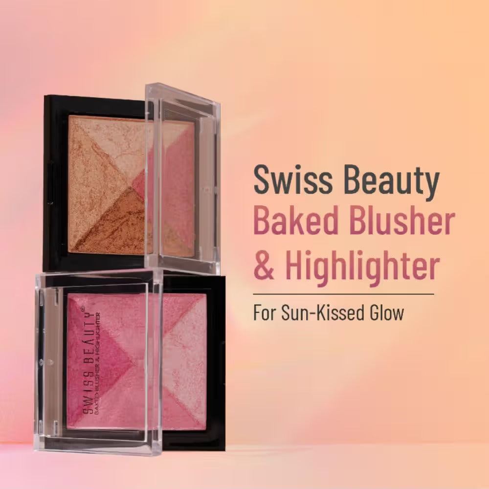 Swiss Beauty Baked Blusher & Highlighter - 05