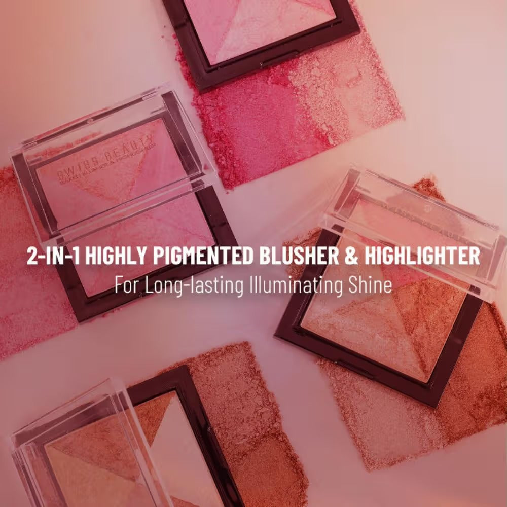 Swiss Beauty Baked Blusher & Highlighter - 05