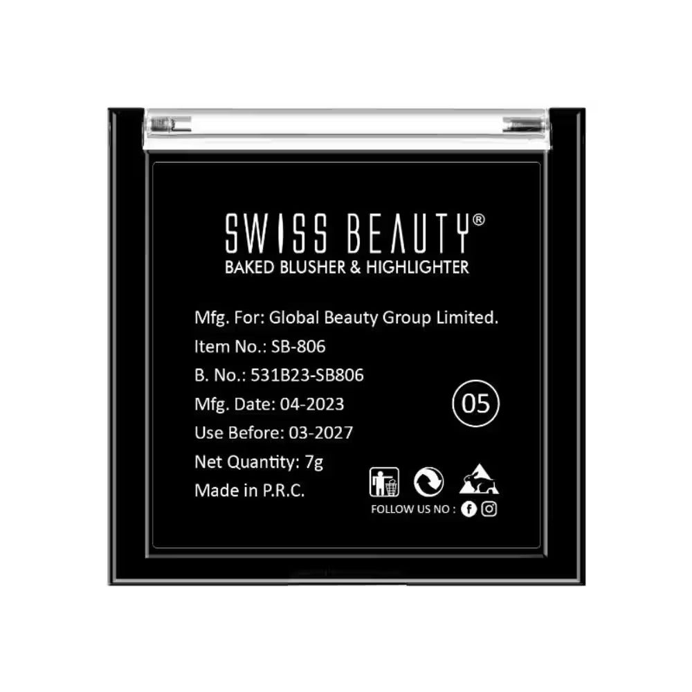 Swiss Beauty Baked Blusher & Highlighter - 05