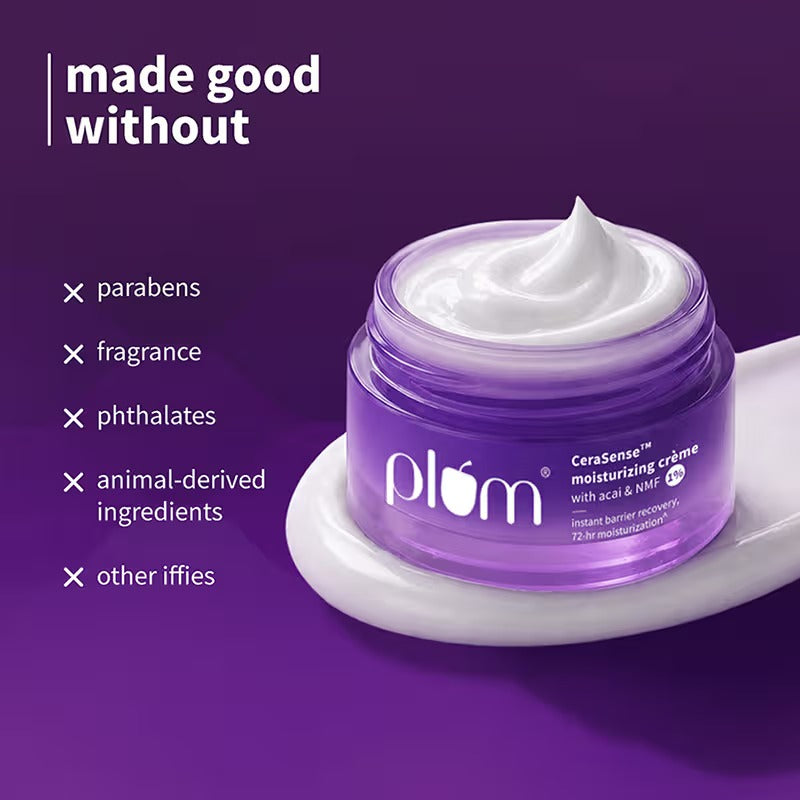 Plum Cerasense Barrier Repair Face Moisturizer With Ceramides & Peptides For Dry, Sensitive Skin