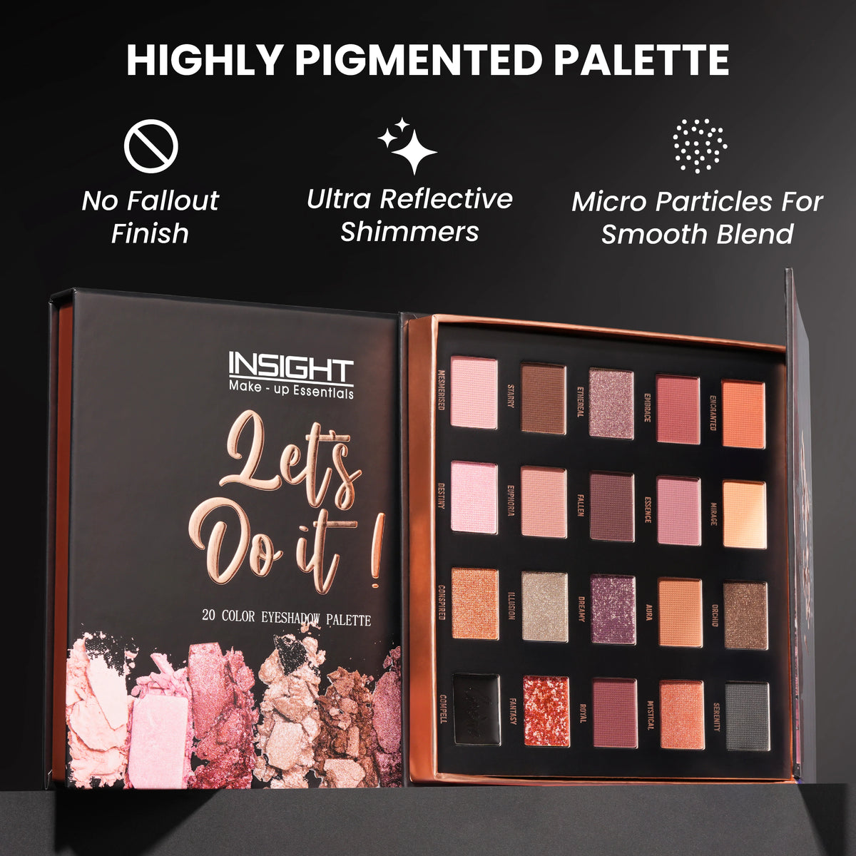 Insight Pro Let's Do It! Eyeshadow Palette for Everyday & Statement Eye Looks – 6g