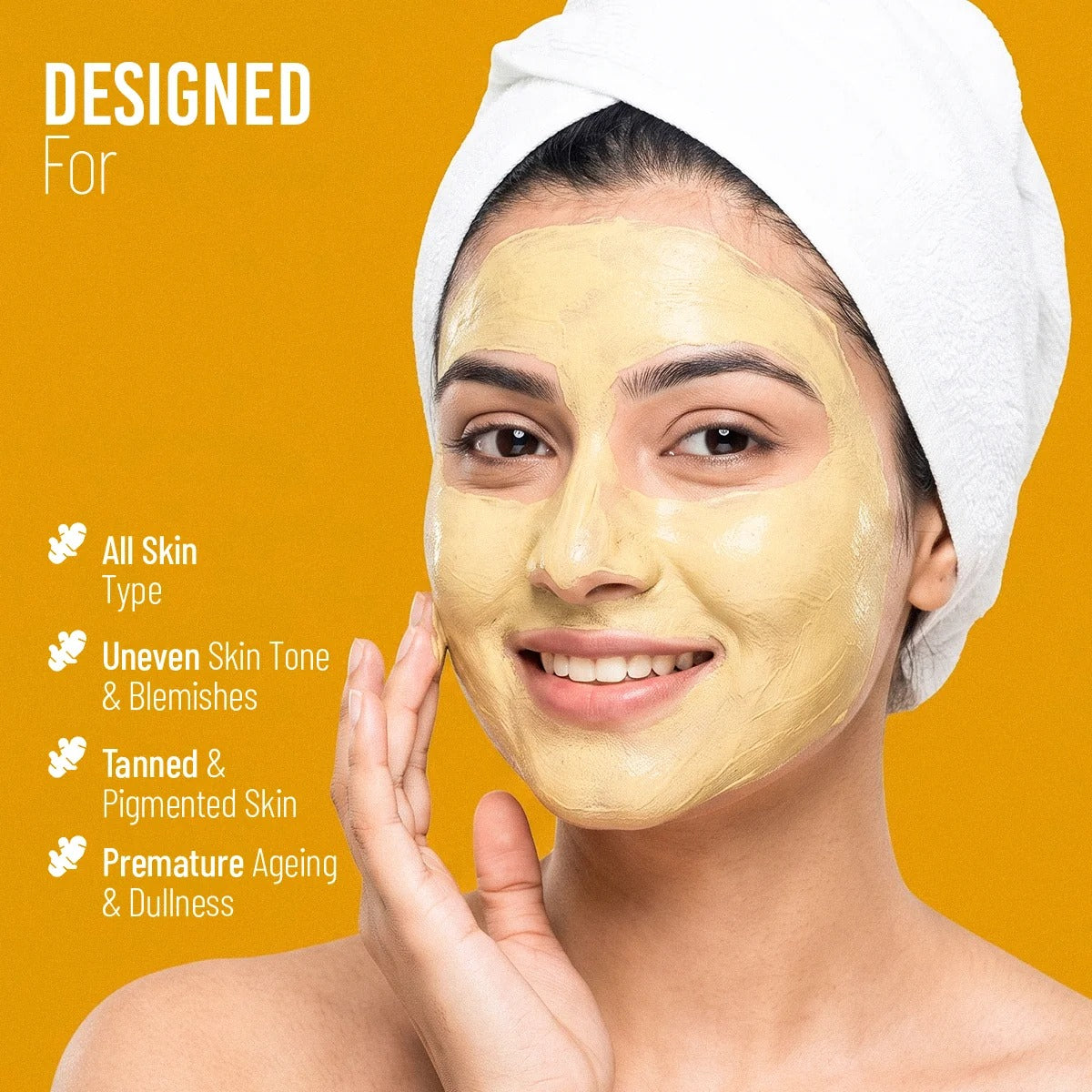 Oshea Ubtan Glowing & Tan Removing Face Mask - [100gm]