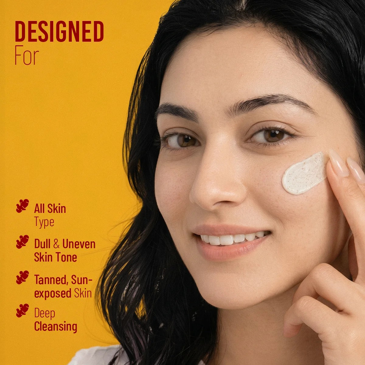 Oshea Ubtan Glowing & Tan Removing Facewash - [100gm]