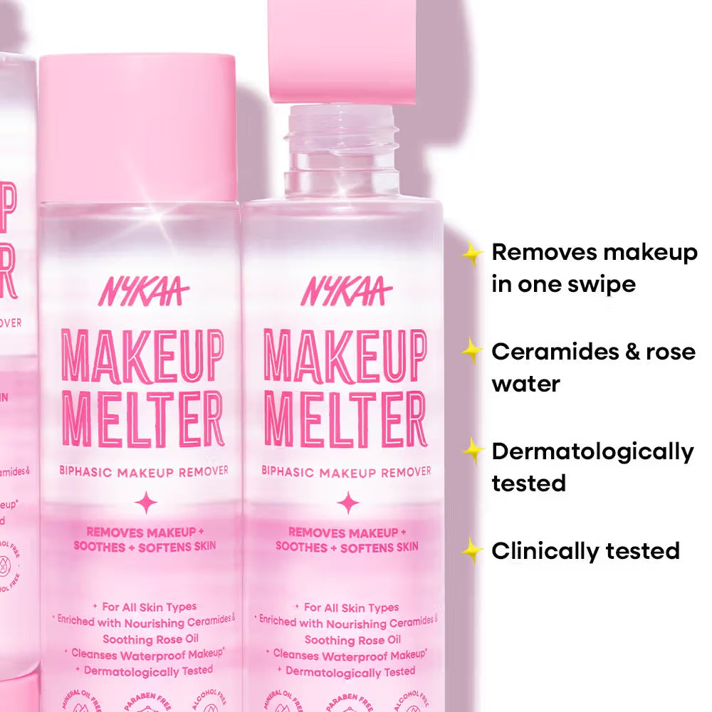 Nykaa Makeup Melter Oil-Infused Cleansing Water & Makeup Remover – 150ml