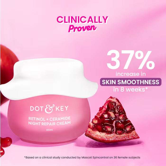 Dot & Key Retinol + Ceramide Sleep Treatment Anti-Ageing Night Cream For Fine Lines & Wrinkles