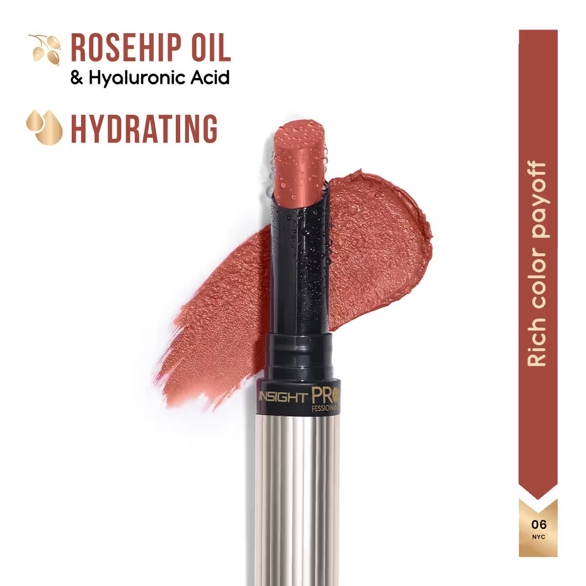 Insight Professional Hydra Luxe Lipstick - NYC, 2.5g