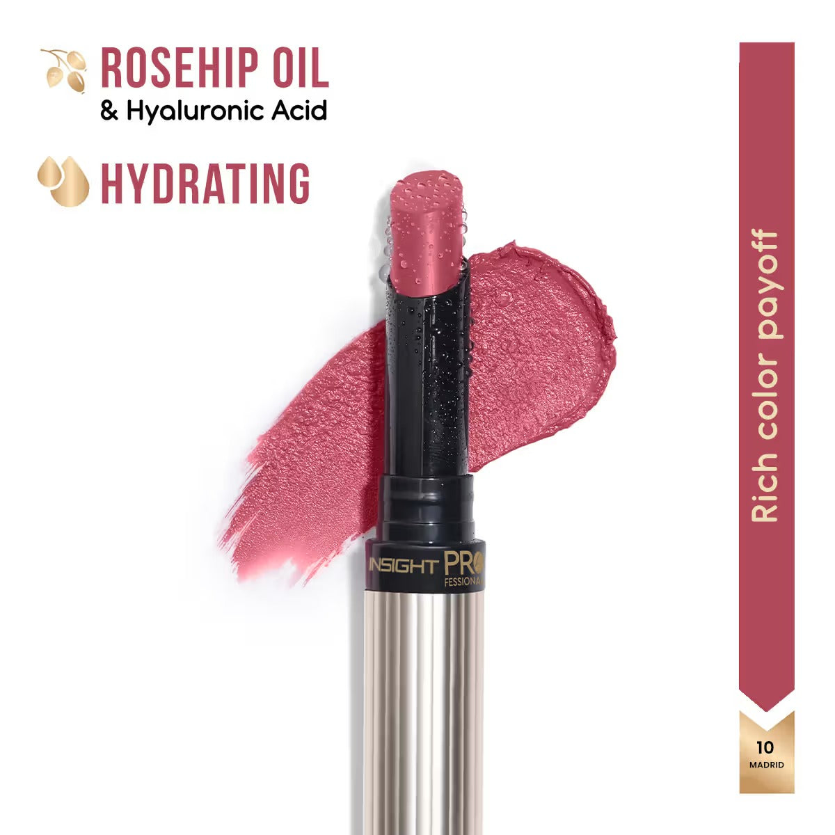 Insight Professional Hydra Luxe Lipstick - Madrid, 2.5g