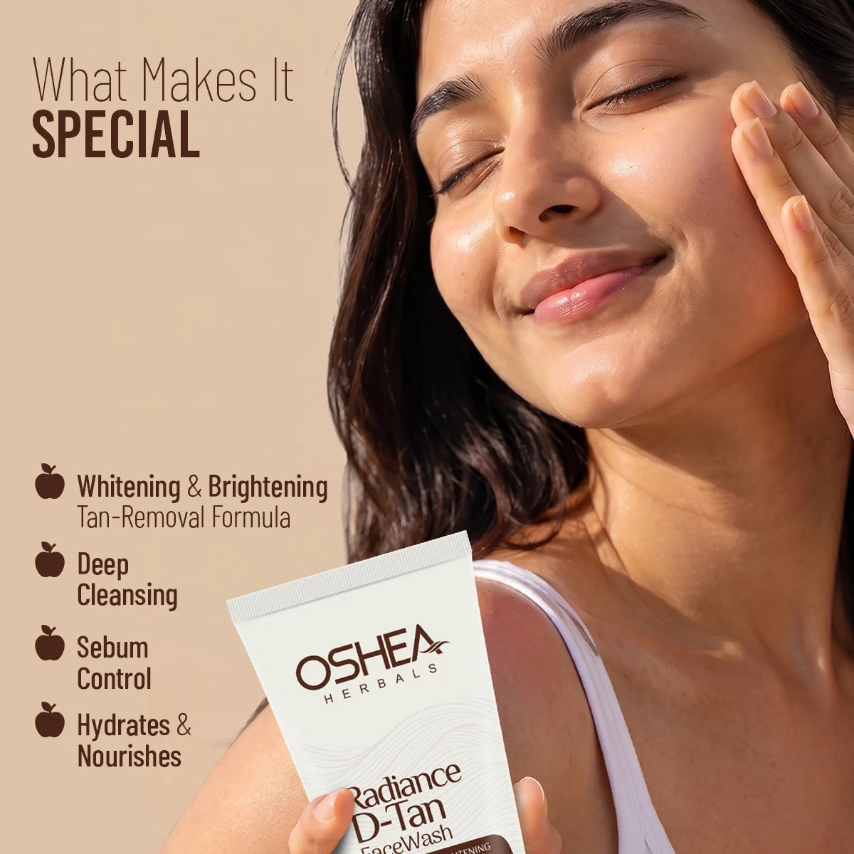 Oshea Radiance D-Tan Facewash - [120gm]