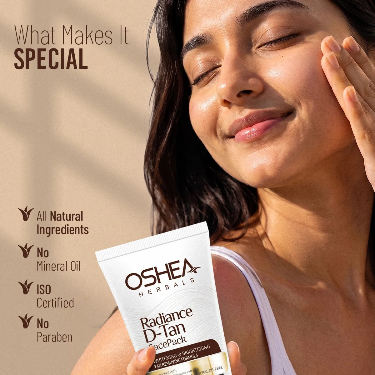 Oshea Radiance D-Tan Face Pack - [120gm]