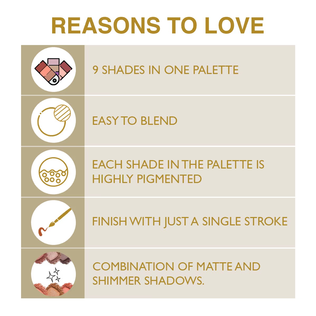 Insight Pro Rose Gold Eyeshadow Palette for Soft, Glam Eye Makeup – 15g
