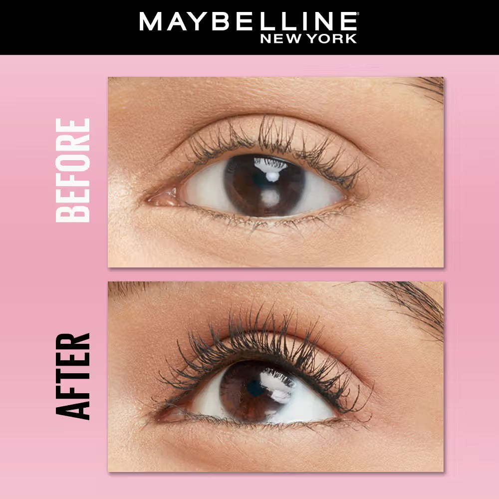 Maybelline New York Hypercurl Waterproof Mascara, Smudge & Highly Pigmented Very Black - (9.2ml)