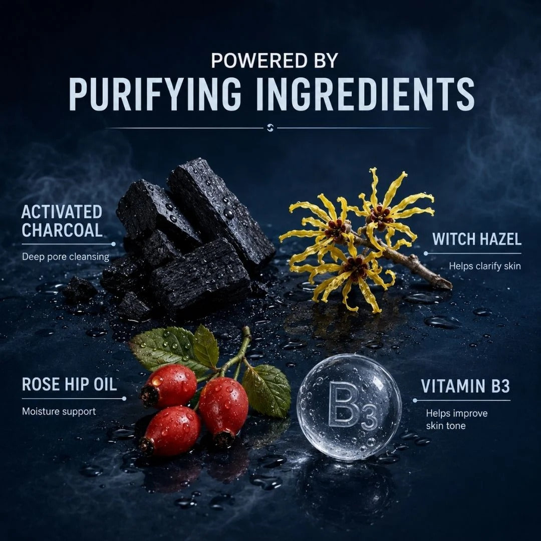 Facewash with Activated Charcoal For Men