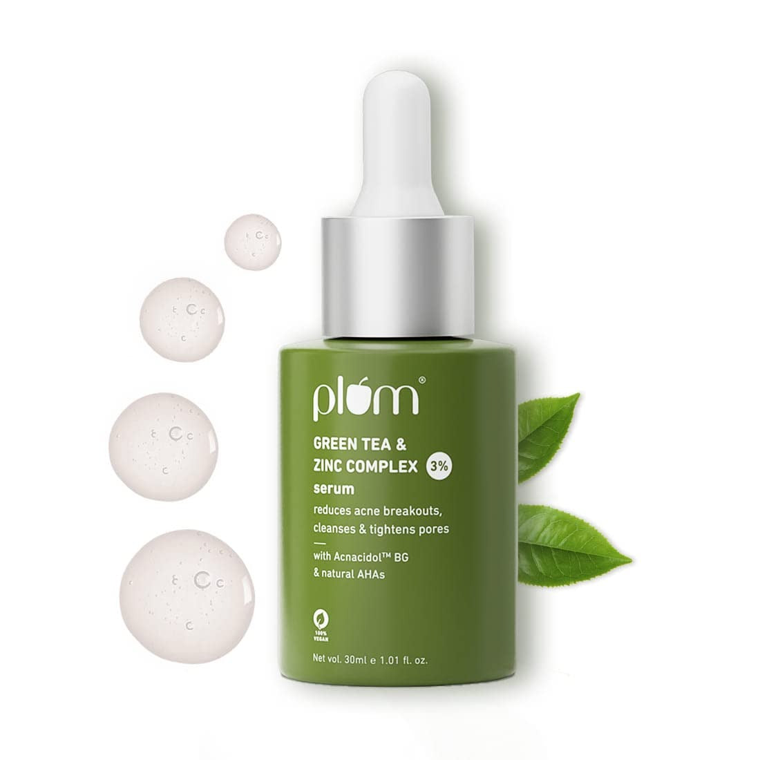 Plum Green Tea & Zinc Complex 3% Serum With AcnacidolTM BG & natural AHAs