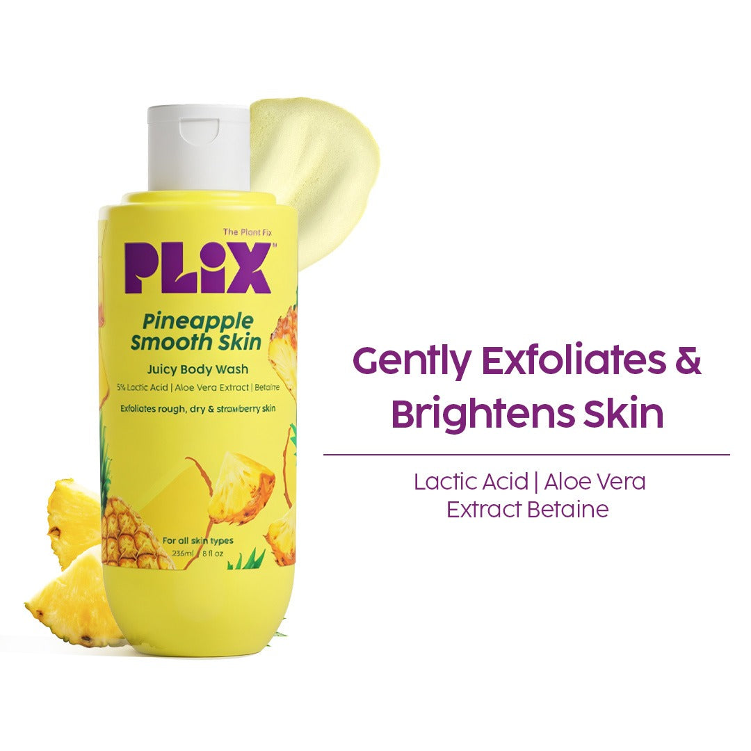 Plix Pineapple Smooth Skin Juicy Body Wash – 236ml
